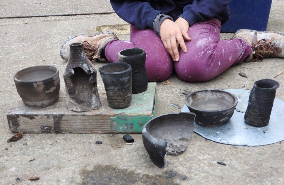 Firing some pots at the Forge